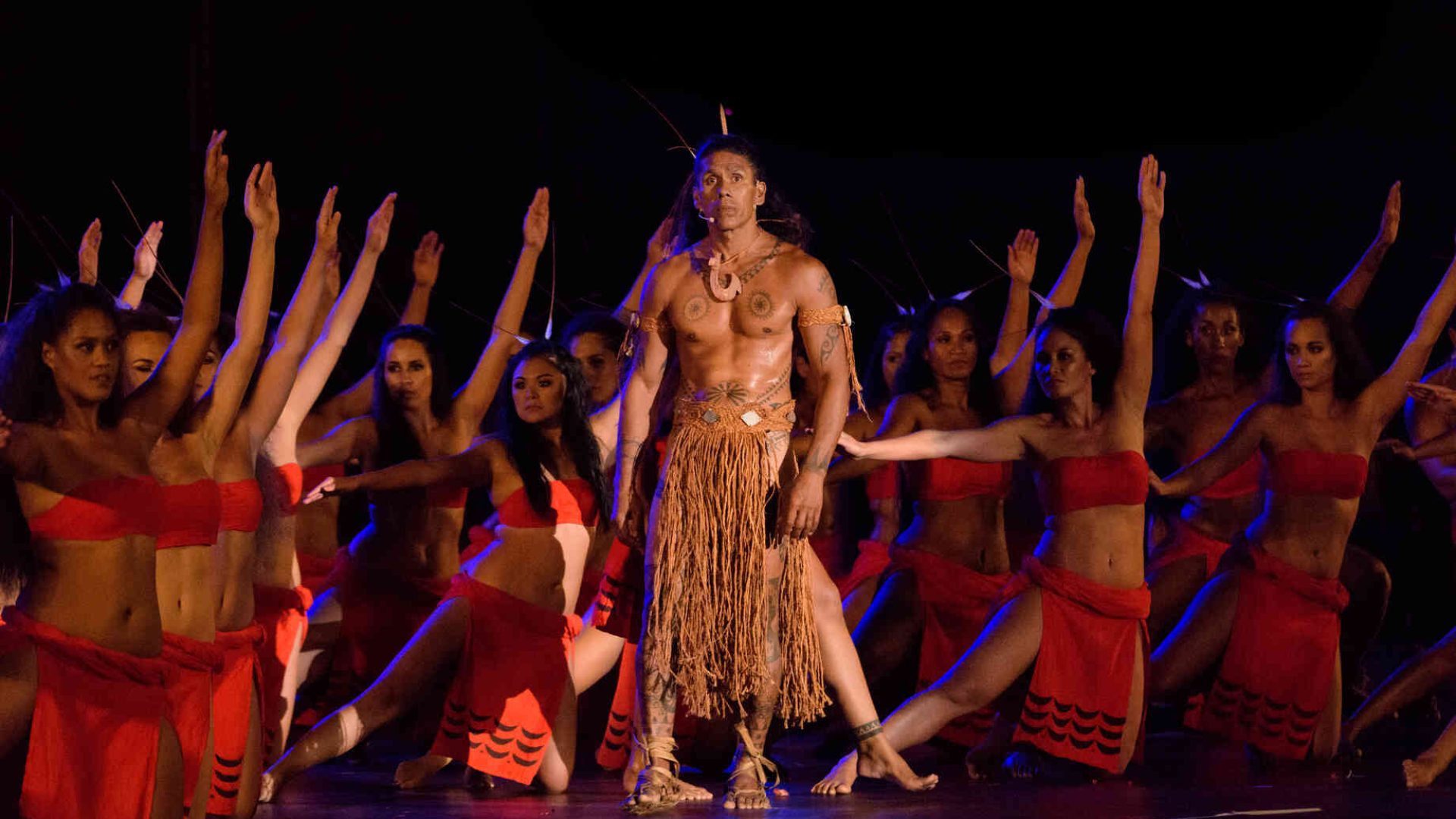 Groupe de danse participant au Heiva i Tahiti © Dimitri Nguyen Verdenet