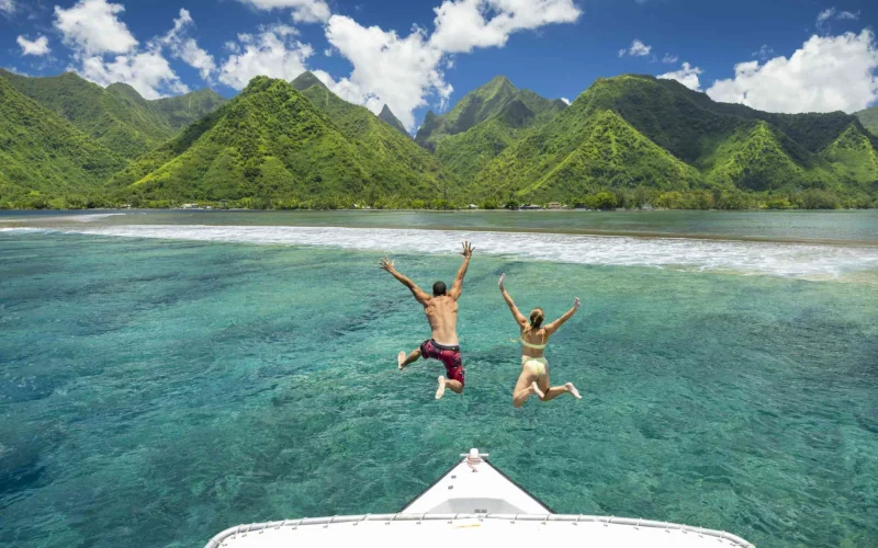 Tahiti iti vue depuis la mer © Grégoire Le Bacon