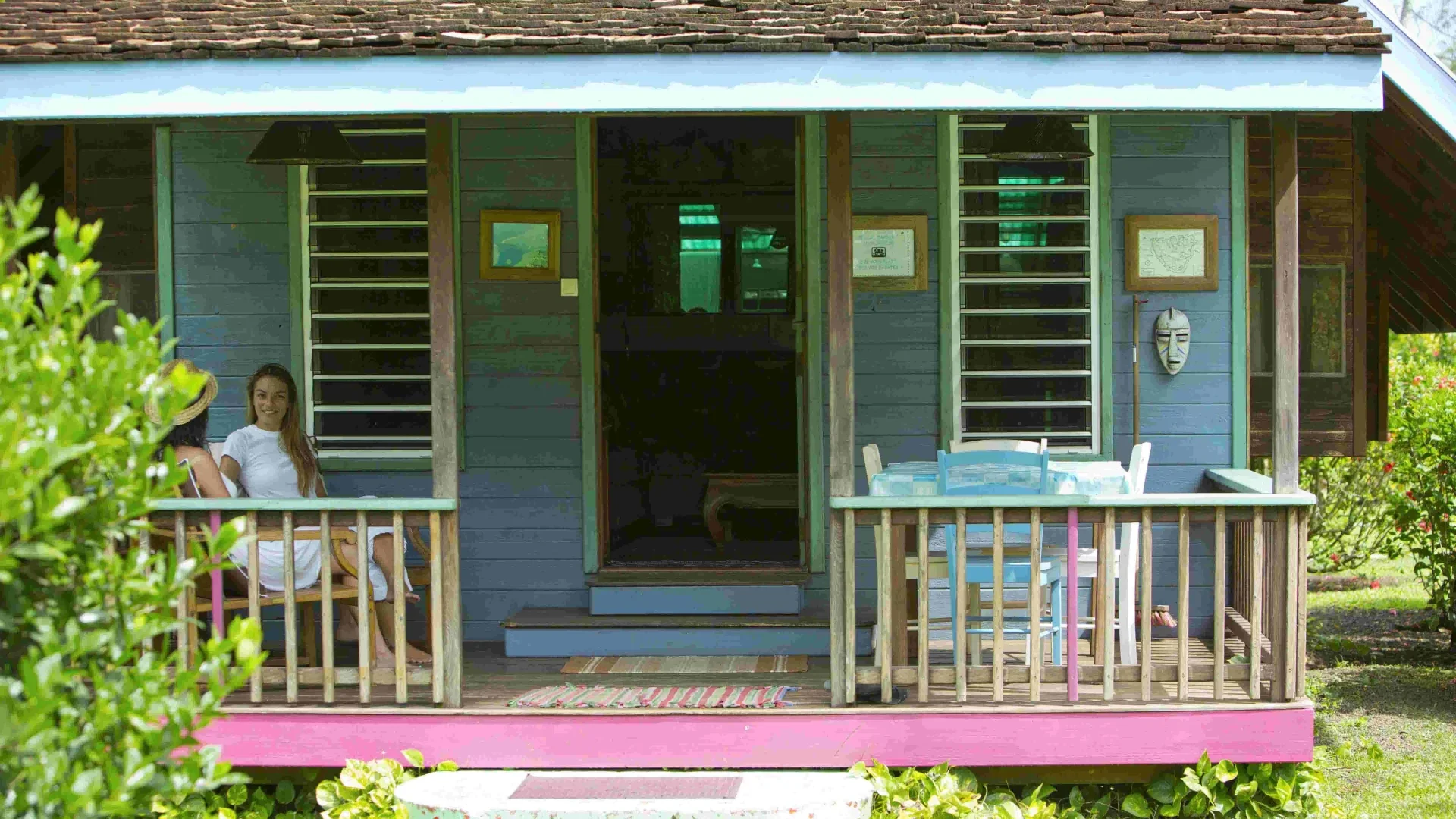 Terrasse d'un bungalow à Moorea c Tahiti Tourisme